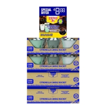 Citronella Candle Bucket - Assorted Colours- Close To Home