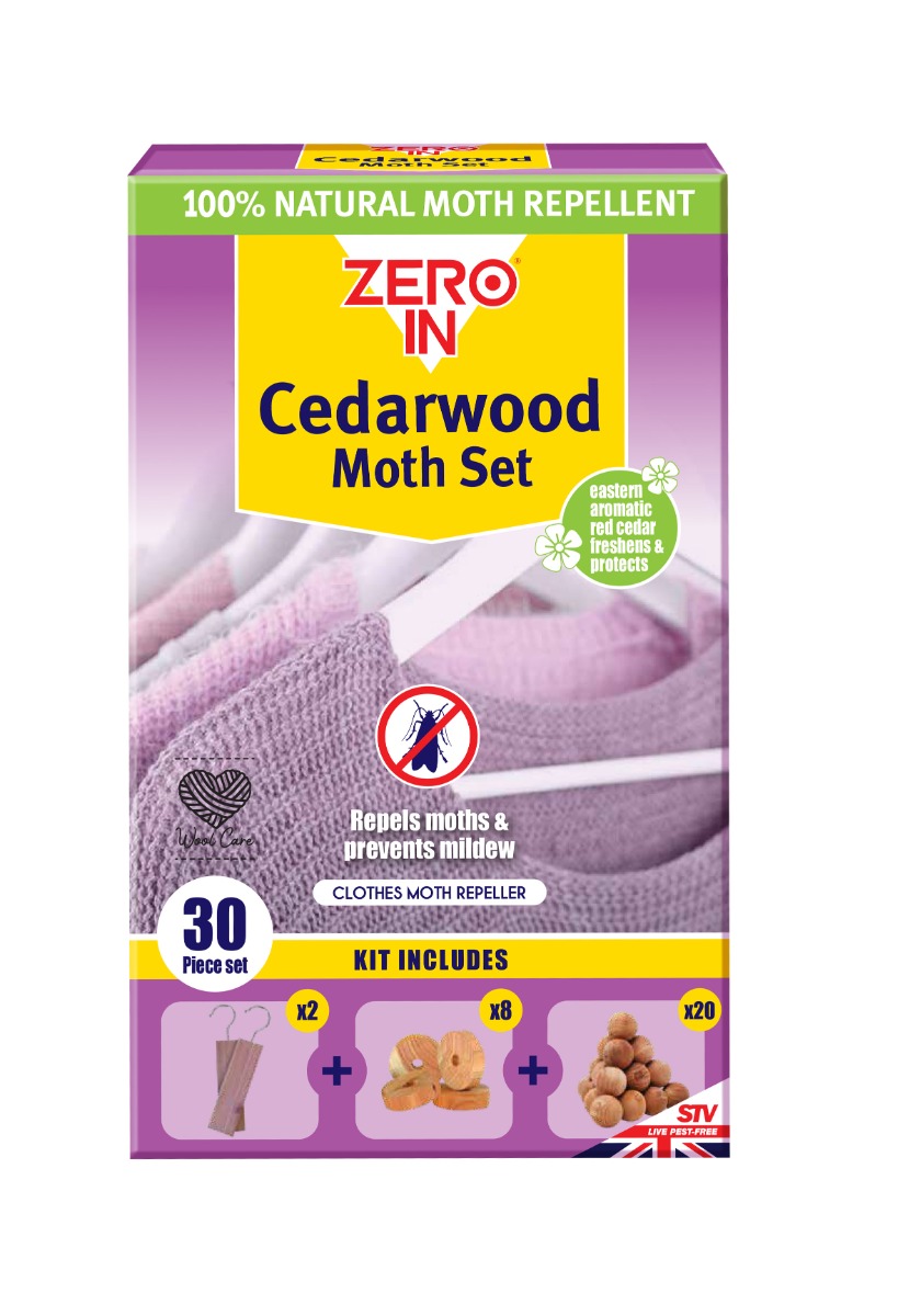 Zero In Cedarwood Moth Repellent Set 