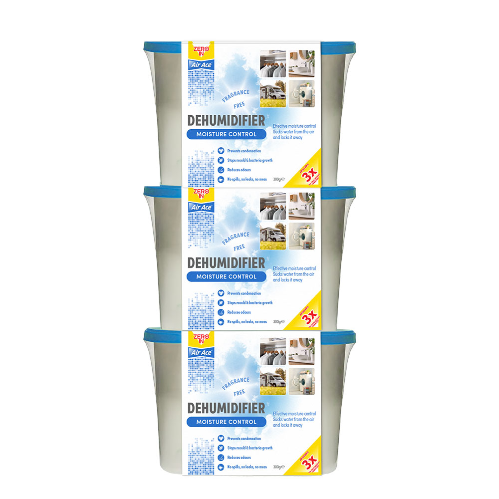 Zero In Air Ace Compact Dehumidifier - 3-Pack